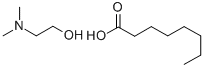 N,N-DIMETHYL(2-HYDROXYETHYL)AMMONIUM OCTANOATE Structure