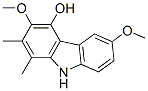3,6-ジメトキシ-1,2-ジメチル-9H-カルバゾール-4-オール 化学構造式
