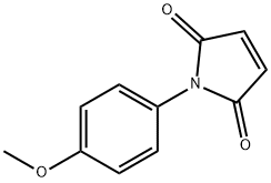 1-(4-メトキシフェニル)-3-ピロリン-2,5-ジオン 化学構造式