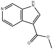 1H-ピロロ[2,3-C]ピリジン-3-カルボン酸メチル 化学構造式