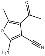 4-ACETYL-2-AMINO-5-METHYL-3-FURONITRILE Structure