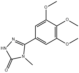 2,4-Dihydro-4-methyl-5-(3,4,5-trimethoxyphenyl)-3H-1,2,4-triazol-3-one Structure