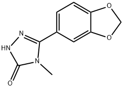 2,4-Dihydro-5-(1,3-benzodioxol-5-yl)-4-methyl-3H-1,2,4-triazol-3-one Structure