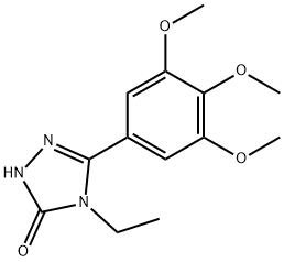 2,4-Dihydro-4-ethyl-5-(3,4,5-trimethoxyphenyl)-3H-1,2,4-triazol-3-one Structure