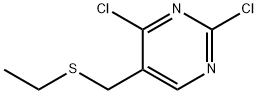 2,4-二氯-5-乙基硫甲基嘧啶,108141-35-1,结构式