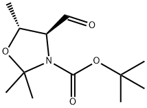 (4S,5R)-4-ForMyl-2,2,5-triMethyl-3-oxazolidinecarboxylic Acid 1,1-DiMethylethyl Ester, 108149-62-8, 结构式