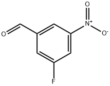 3‐フルオロ‐5‐ニトロベンズアルデヒド 化学構造式