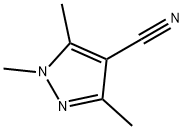 1H-PYRAZOLE-4-CARBONITRILE,1,3,5-TRIMETHYL-(9CI), 108161-13-3, 结构式