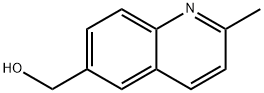 (2-メチル-6-キノリニル)メタノール 化学構造式