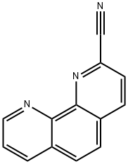 1,10-フェナントロリン-2-カルボニトリル 化学構造式