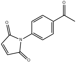 1-(4-アセチルフェニル)-1H-ピロール-2,5-ジオン 化学構造式