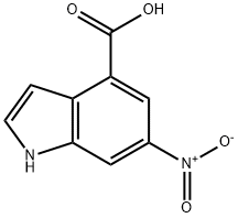 1H-Indole-4-carboxylic acid, 6-nitro- Structure