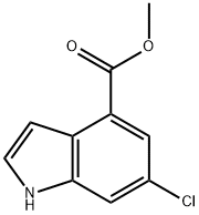 1H-Indole-4-carboxylic acid, 6-chloro-, Methyl ester Structure