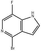 1H-Pyrrolo[3,2-c]pyridine, 4-broMo-7-fluoro- 结构式