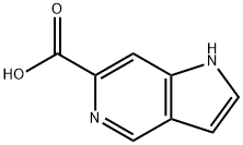 1H-吡咯并[3,2-C]吡啶-6-羧酸 结构式