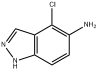 5-AMino-4-chloro-1H-indazole Structure