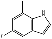5-フルオロ-7-メチル-1H-インドール 化学構造式