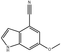 1H-Indole-4-carbonitrile, 6-Methoxy- Structure