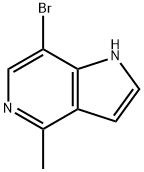 7-溴-4-甲基-1H-吡咯并[3,2-C]吡啶, 1082042-20-3, 结构式