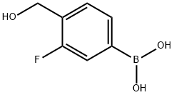 3-fluoro-4-(hydroxyMethyl)phenylboronic acid Struktur