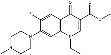 Methyl 1-ethyl-6-fluoro-7-(4-Methylpiperazin-1-yl)-4-oxo-1,4-dihydroquinoline-3-carboxylate Structure