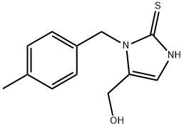 [2-Mercapto-1-(4-methylbenzyl)-1H-imidazol-5-yl]methanol, 1082387-98-1, 结构式