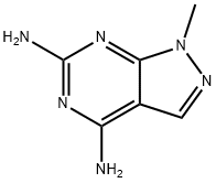 1-METHYL-1H-PYRAZOLO[3,4-D]PYRIMIDIN-4,6-DIAMINE, 108272-88-4, 结构式