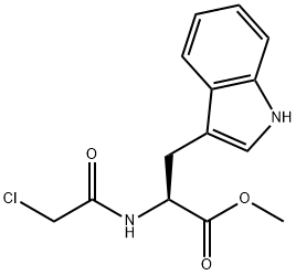 2-(2-氯乙酰胺基)-3-(1H-吲哚-3-基)丙酸甲酯, 108273-71-8, 结构式