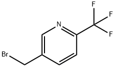 5-(ブロモメチル)-2-(トリフルオロメチル)ピリジン 化学構造式