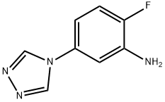 2-Fluoro-5-[1,2,4]triazol-4-yl-phenylamine Struktur