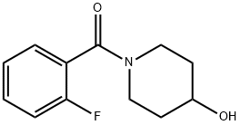 (2-Fluoro-phenyl)-(4-hydroxy-piperidin-1-yl)-Methanone, 98+% C12H14FNO2, MW: 223.25 Struktur