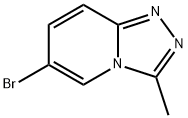 6-ブロモ-3-メチル-[1,2,4]トリアゾロ[4,3-A]ピリジン 化学構造式