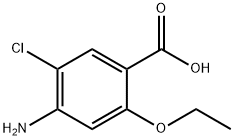2-Ethoxy-4-amino-5-chlorobenzoic acid Struktur