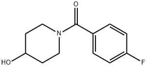(4-氟苯基)(4-羟基-1-哌啶基)甲酮, 1082882-95-8, 结构式