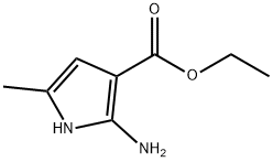 2-アミノ-5-メチル-1H-ピロール-3-カルボン酸エチル 化学構造式
