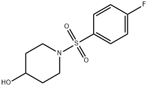 1-[(4-氟苯基)磺酰基]-4-哌啶醇, 1082928-80-0, 结构式