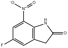 5-fluoro-7-nitro-1,3-dihydro-indol-2-one,1082990-05-3,结构式