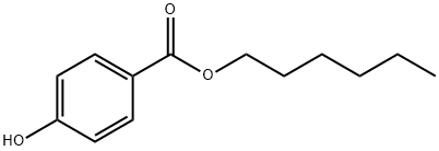 4-ヒドロキシ安息香酸ヘキシル 化学構造式