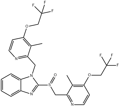 N-[3-Methyl-4-(2,2,2-trifluoroethoxy)-2-pyridinyl]Methyl Lansoprazole Struktur