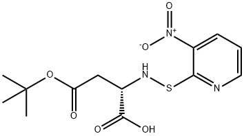 N-(3-NITRO-2-PYRIDINESULFENYL)-L-ASPARTIC ACID BETA-T-BUTYL ESTER, 108312-24-9, 结构式