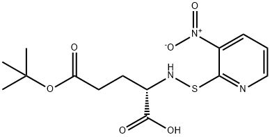 N-(3-NITRO-2-PYRIDINESULFENYL)-L-GLUTAMIC ACID GAMMA-T-BUTYL ESTER,108312-25-0,结构式