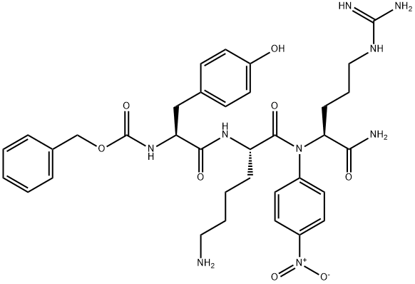 benzyloxycarbonyltyrosyl-lysyl-arginine-4-nitroanilide, 108318-36-1, 结构式