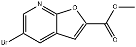5-Bromo-2-(methoxycarbonyl)furo[2,3-b]pyridine Structure