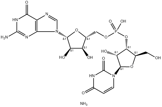 URIDYLYL(3'-5')GUANOSINE AMMONIUM Struktur