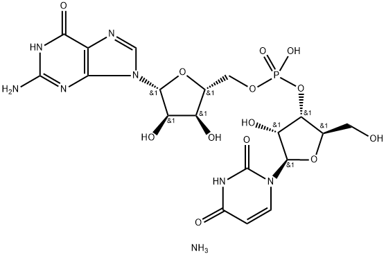 URIDYLYL(3'-5')GUANOSINE AMMONIUM Structure