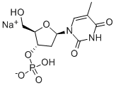 2'-脱氧胸苷-3'-单磷酸二钠,108320-91-8,结构式