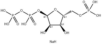 5-PHOSPHORYLRIBOSE-1-PYROPHOSPHATE SODIUM SALT HYDRATE 化学構造式