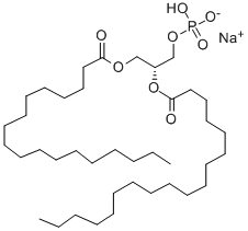 1,2‐ジステアロイル‐SN‐グリセロ‐3‐ホスファチジン酸ナトリウム塩 化学構造式