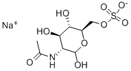 N-乙酰氨基葡萄糖-6-硫酸钠盐, 108321-79-5, 结构式