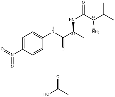 VAL-ALA P-NITROANILIDE ACETATE SALT Struktur